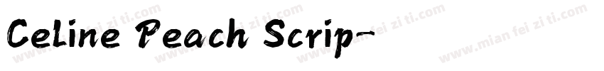 Celine Peach Scrip字体转换